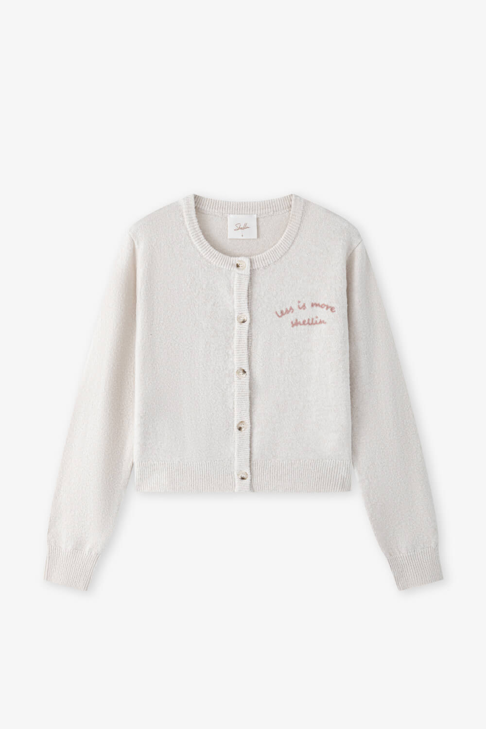 品牌繡飾針織開襟衫