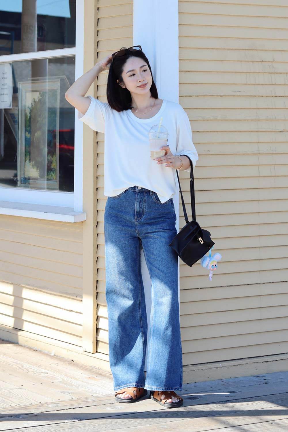 微喇叭牛仔長褲