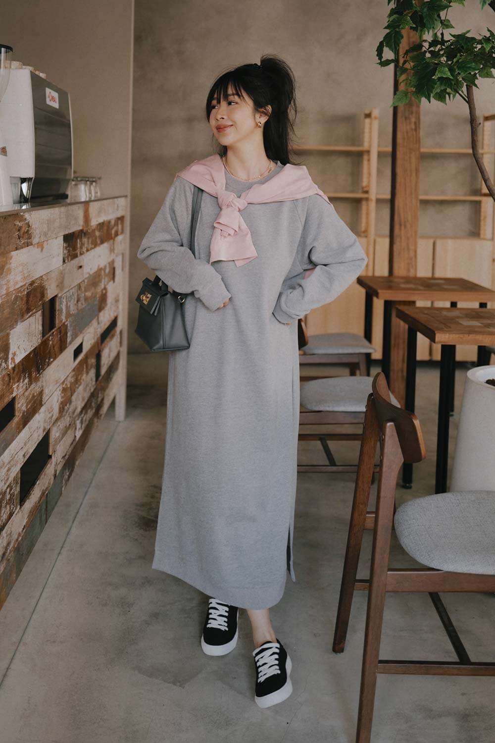 寬鬆長袖洋裝