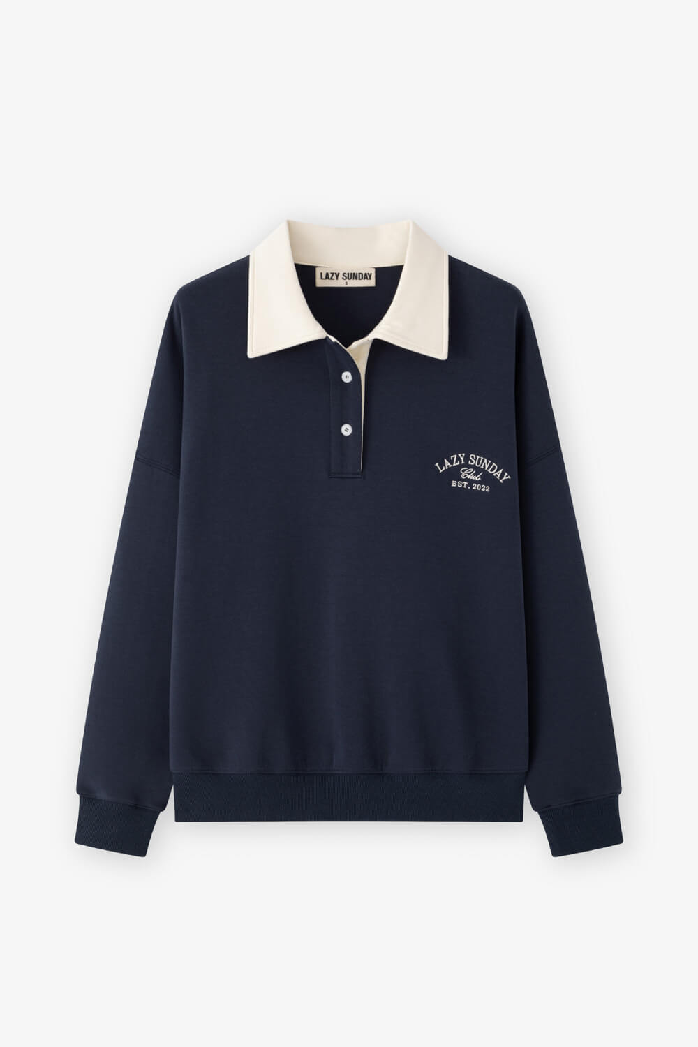 品牌繡飾翻領上衣 品牌繡飾翻領上衣