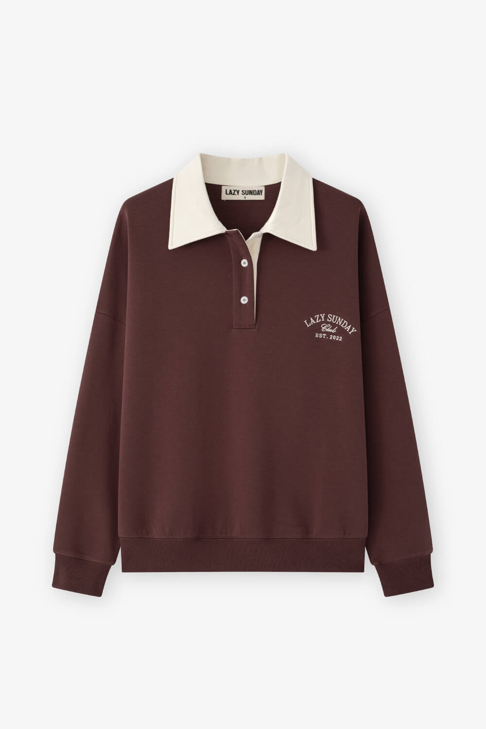 品牌繡飾翻領上衣 品牌繡飾翻領上衣