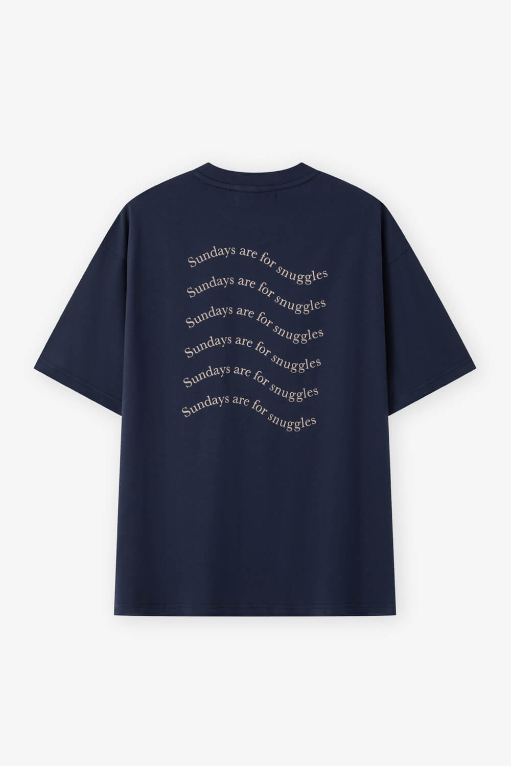 波浪標語印花T恤