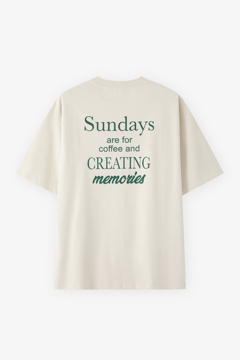 假日標語印花T恤