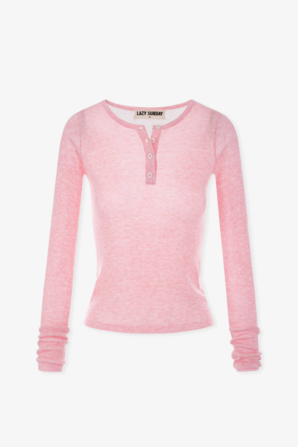 圓領半開襟針織上衣