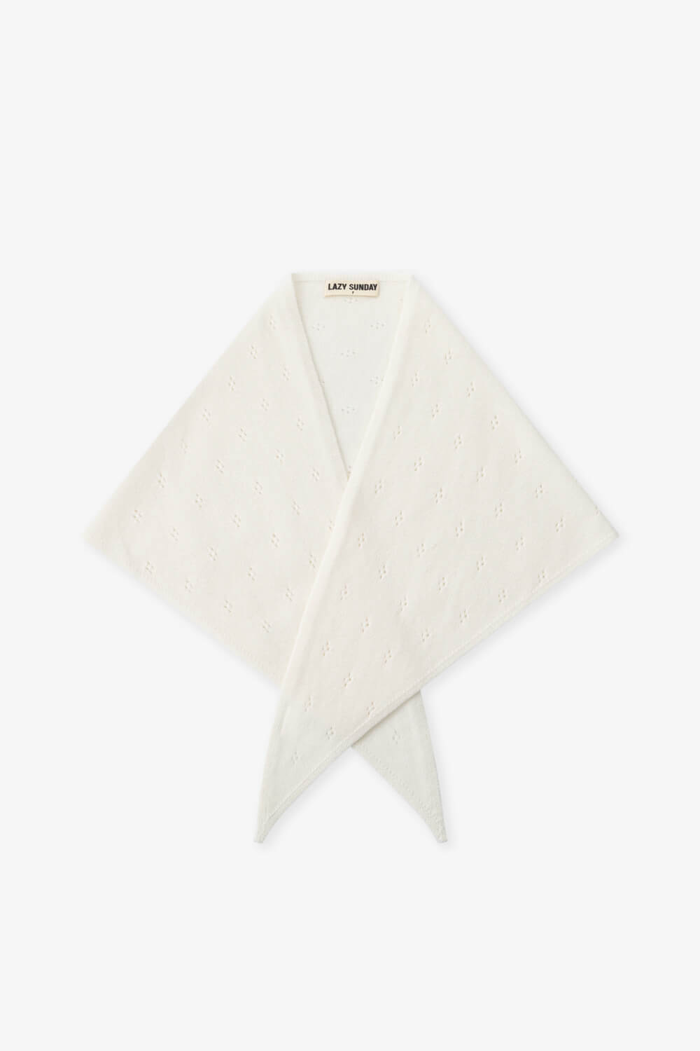 純羊毛緹花三角巾