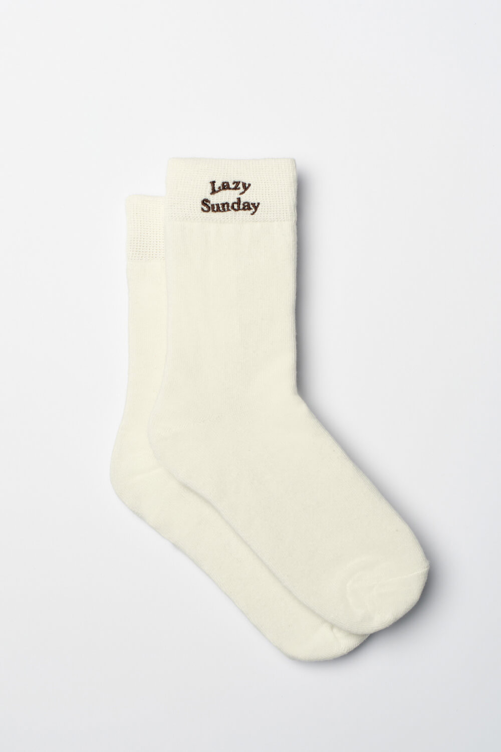 品牌刺繡短襪三入組