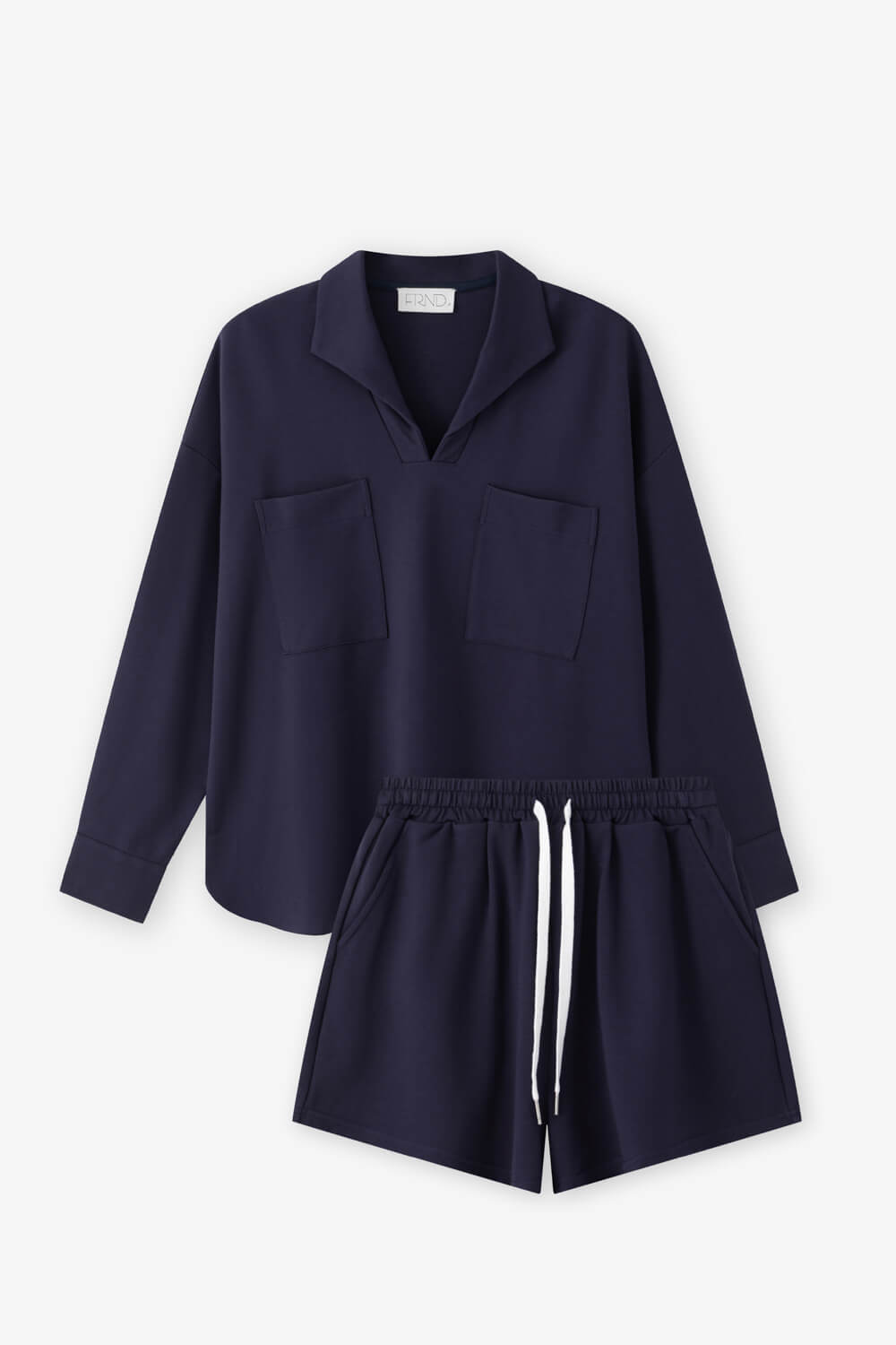 翻領太空棉套裝