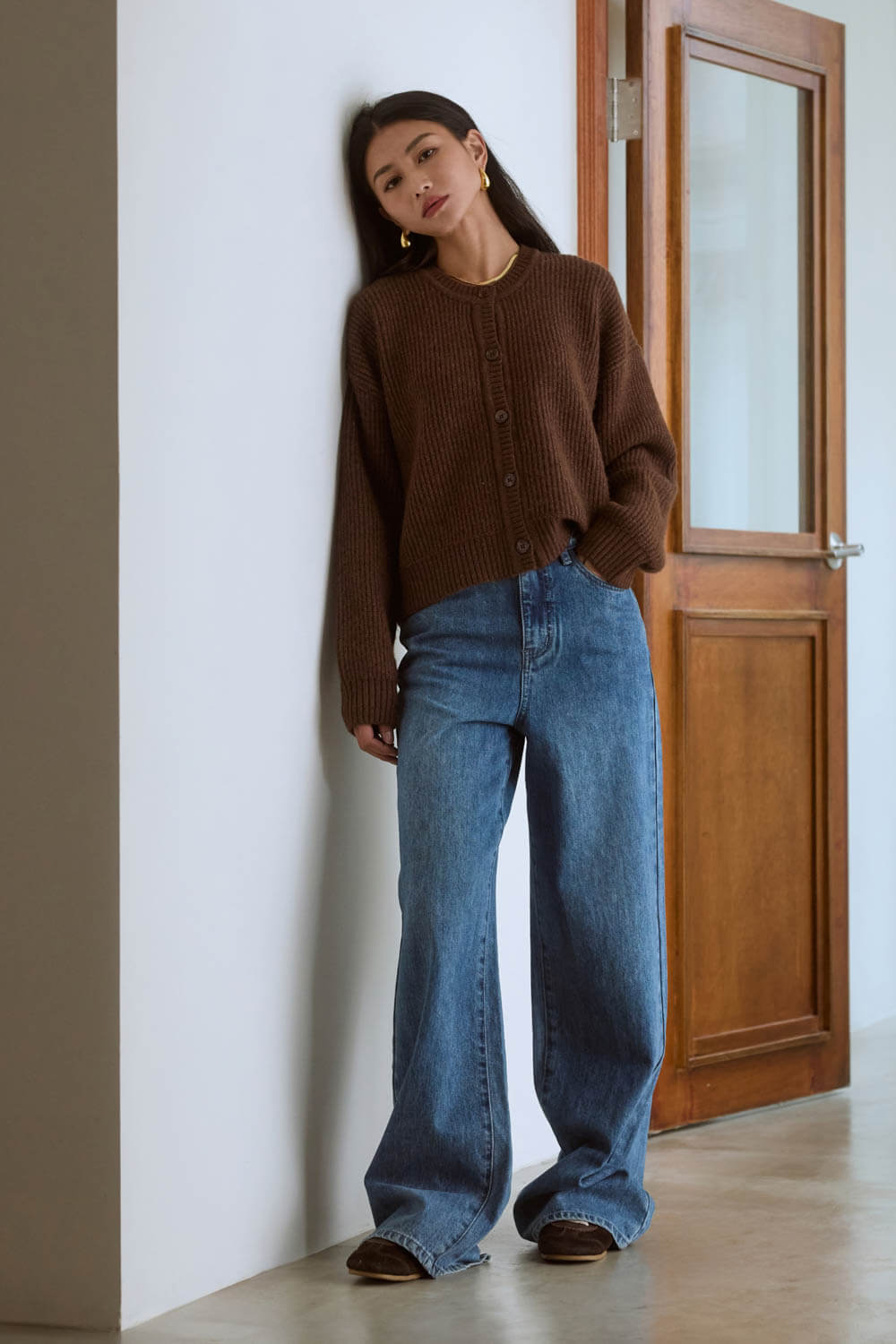 加長牛仔直筒褲