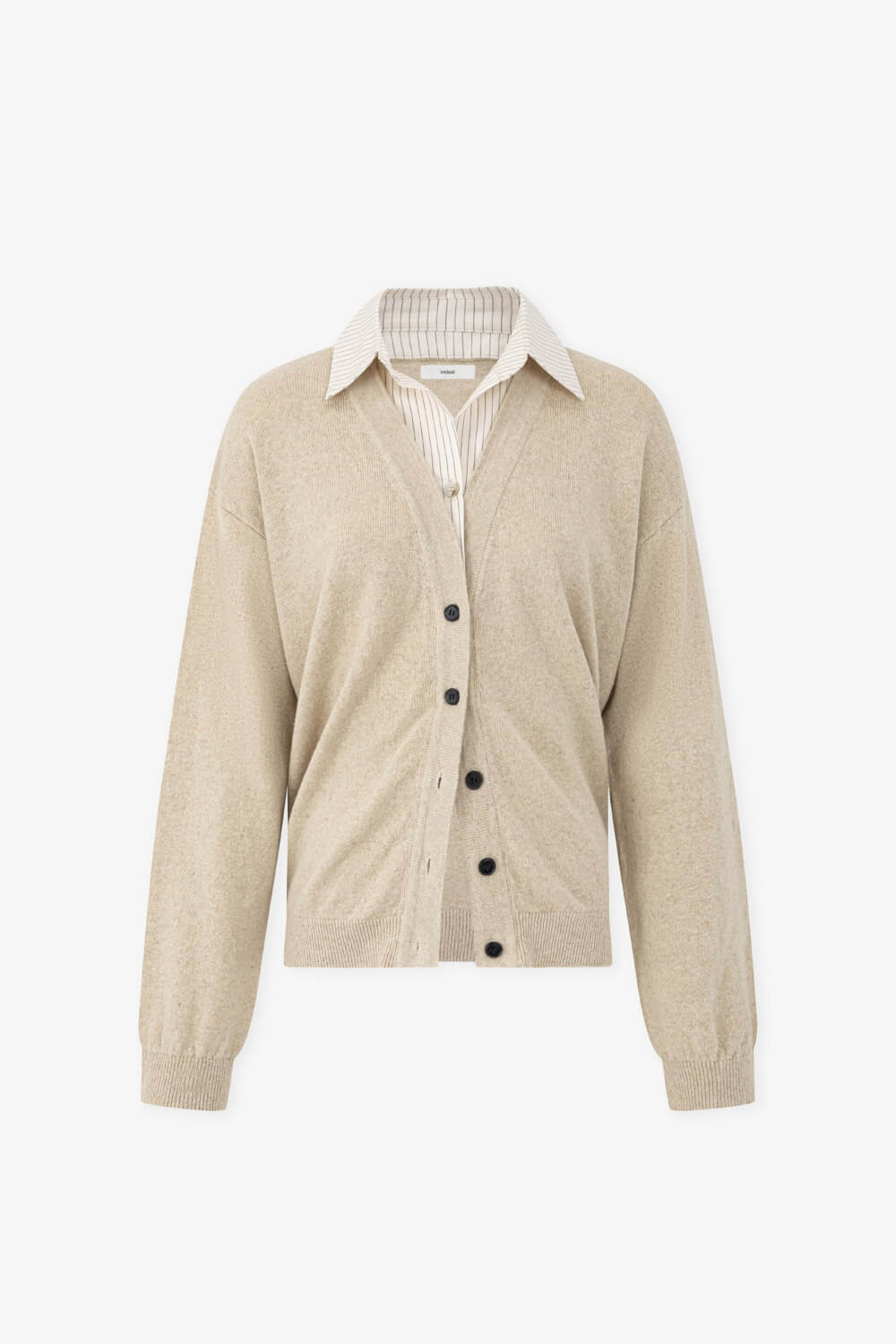 條紋拼接針織衫